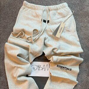 FOG - Fear of God Essentials Light Oatmeal Joggers - (READ DESCRIPTION)
